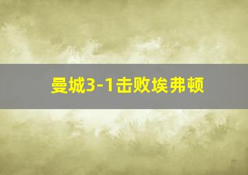 曼城3-1击败埃弗顿