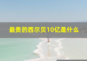 最贵的西尔贝10亿是什么