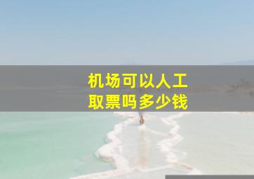 机场可以人工取票吗多少钱