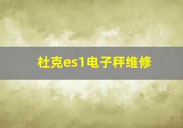 杜克es1电子秤维修