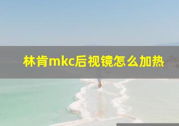 林肯mkc后视镜怎么加热