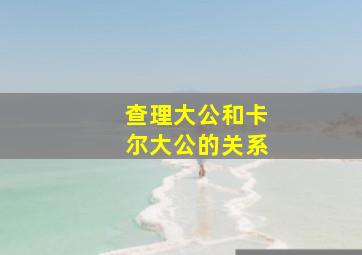 查理大公和卡尔大公的关系