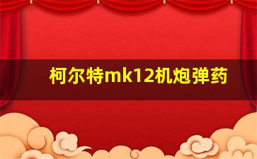 柯尔特mk12机炮弹药