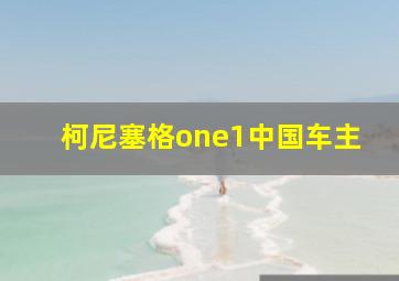 柯尼塞格one1中国车主