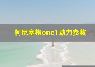 柯尼塞格one1动力参数