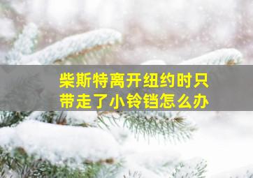 柴斯特离开纽约时只带走了小铃铛怎么办