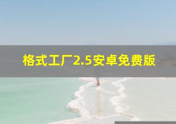 格式工厂2.5安卓免费版