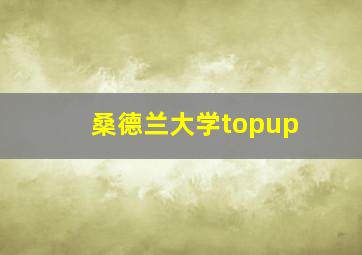 桑德兰大学topup