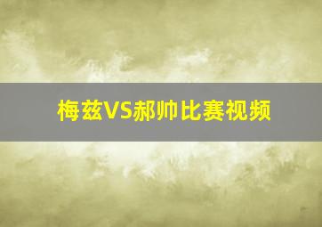 梅兹VS郝帅比赛视频