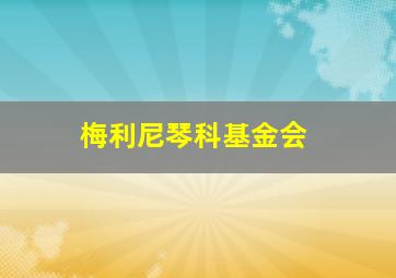 梅利尼琴科基金会