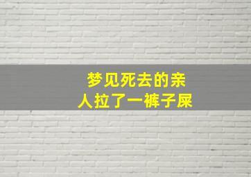 梦见死去的亲人拉了一裤子屎