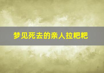 梦见死去的亲人拉粑粑