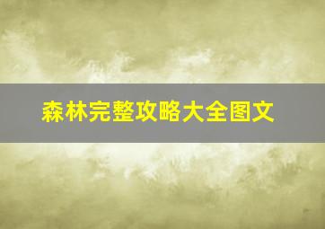 森林完整攻略大全图文