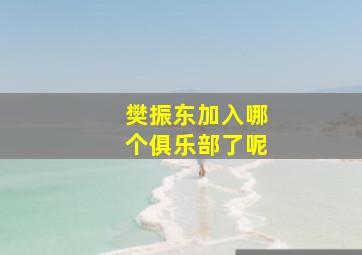 樊振东加入哪个俱乐部了呢