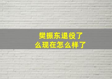 樊振东退役了么现在怎么样了