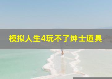 模拟人生4玩不了绅士道具