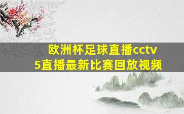 欧洲杯足球直播cctv5直播最新比赛回放视频