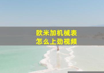 欧米加机械表怎么上劲视频