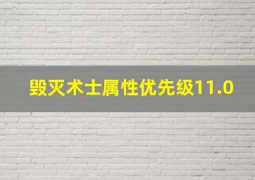 毁灭术士属性优先级11.0