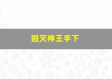 毁灭神王手下