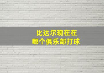 比达尔现在在哪个俱乐部打球