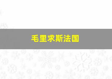 毛里求斯法国