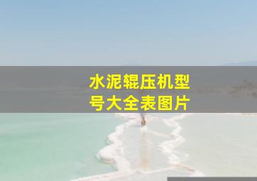 水泥辊压机型号大全表图片