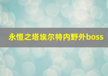 永恒之塔埃尔特内野外boss