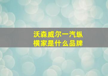 沃森威尔一汽纵横家是什么品牌