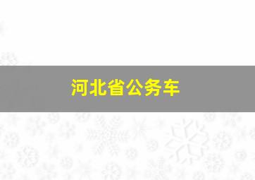 河北省公务车