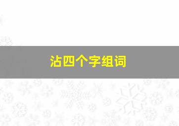 沾四个字组词