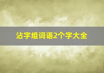 沾字组词语2个字大全