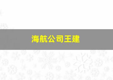 海航公司王建