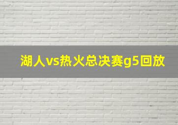 湖人vs热火总决赛g5回放