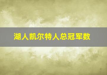 湖人凯尔特人总冠军数