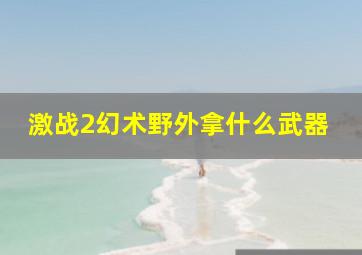 激战2幻术野外拿什么武器