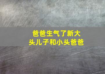 爸爸生气了新大头儿子和小头爸爸