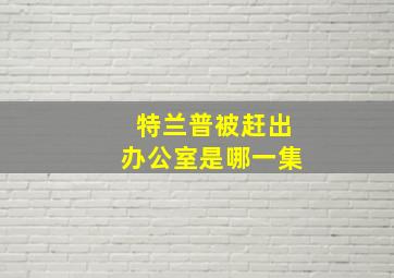 特兰普被赶出办公室是哪一集