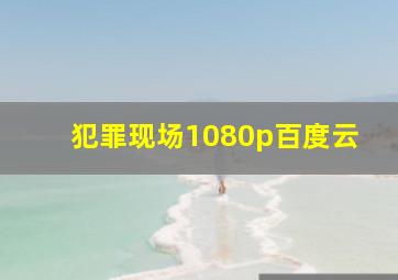 犯罪现场1080p百度云