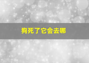 狗死了它会去哪