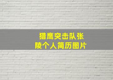 猎鹰突击队张陵个人简历图片