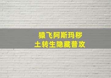 猿飞阿斯玛秽土转生隐藏普攻