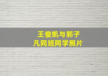 王俊凯与郭子凡同班同学照片