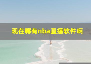 现在哪有nba直播软件啊