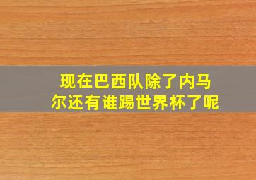 现在巴西队除了内马尔还有谁踢世界杯了呢