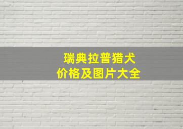 瑞典拉普猎犬价格及图片大全