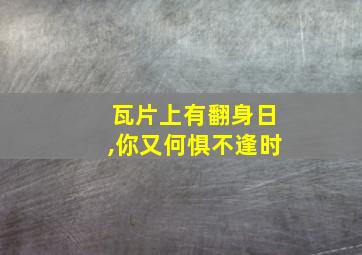 瓦片上有翻身日,你又何惧不逢时