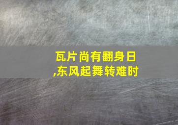 瓦片尚有翻身日,东风起舞转难时