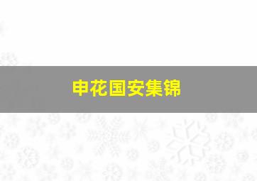 申花国安集锦