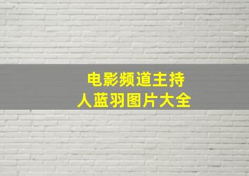 电影频道主持人蓝羽图片大全